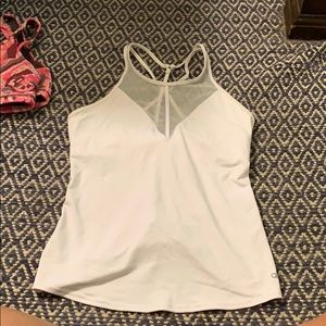 alo yoga white tank
